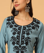 Load image into Gallery viewer, Exquisite Heavily Embroidered Red Chikankari Kurta