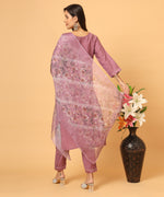Load image into Gallery viewer, Russian Silk Kurta Set with Exquisite Hand Work