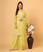 Load image into Gallery viewer, Heavy Hand Work Chinon Kurta Set