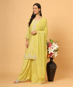 Load image into Gallery viewer, Heavy Hand Work Chinon Kurta Set