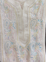 Load image into Gallery viewer, Luxurious Long Length Cutdana Work Lucknowi Chikankari Kurta