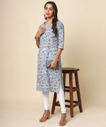 Load image into Gallery viewer, Handcrafted Jaipuri Cotton Kurta with Vibrant Print