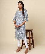 Load image into Gallery viewer, Handcrafted Jaipuri Cotton Kurta with Vibrant Print