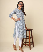 Load image into Gallery viewer, Handcrafted Jaipuri Cotton Kurta with Vibrant Print