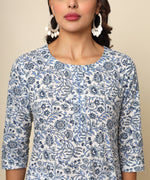 Load image into Gallery viewer, Handcrafted Jaipuri Cotton Kurta with Vibrant Print