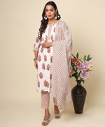 Load image into Gallery viewer, Jaipuri Cotton Kurta with Hand-Blocked Motifs