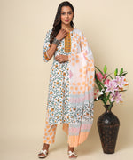 Load image into Gallery viewer, Jaipuri Cotton Kurta with Vibrant Prints
