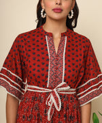 Load image into Gallery viewer, Jaipuri Cotton Floral Print Long Dress