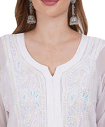 Load image into Gallery viewer, Luxurious Long Length Cutdana Work Lucknowi Chikankari Kurta
