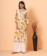 Load image into Gallery viewer, Mul Cotton Chikankari Printed Exclusive Kurta
