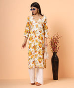 Load image into Gallery viewer, Mul Cotton Chikankari Printed Exclusive Kurta
