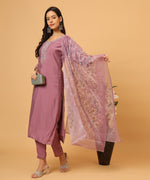 Load image into Gallery viewer, Russian Silk Kurta Set with Exquisite Hand Work
